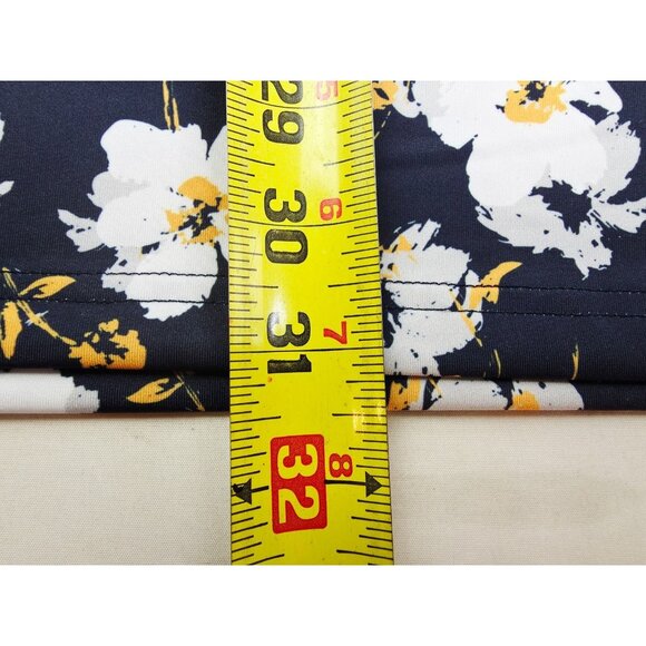 Mizzen Main Size 2XL Trim Mens Navy Floral Neck Logo Polyester Versa Polo NWT - Picture 10 of 12